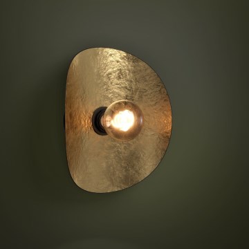 Eglo - Zidna lampa 1xE27/40W/230V crno/zlatna