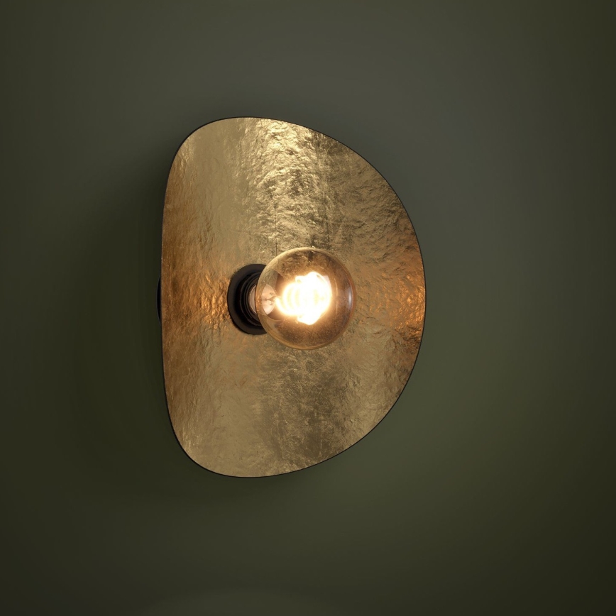 Eglo - Zidna lampa 1xE27/40W/230V crno/zlatna