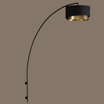 Eglo - Zidna lampa 1xE27/40W/230V crno/zlatna