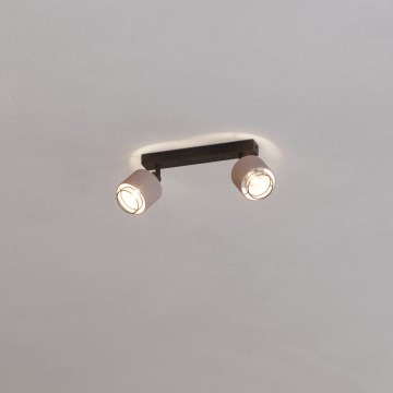 Eglo - Zidna lampa 2xE14/40W/230V crno/bež