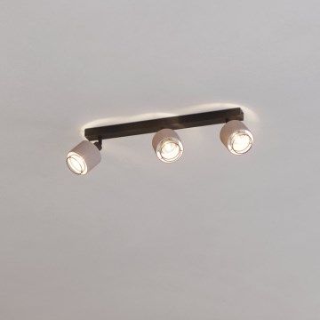 Eglo - Zidna lampa 3xE14/40W/230V crno/bež