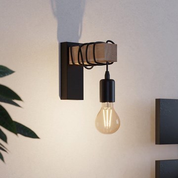Eglo - Zidna lampa TOWNSHEND 1xE27/10W/230V - FSC sertifikovano