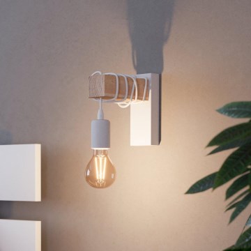 Eglo - Zidna reflektorska lampa TOWNSHEND 1xE27/10W/230V - FSC sertifikovano