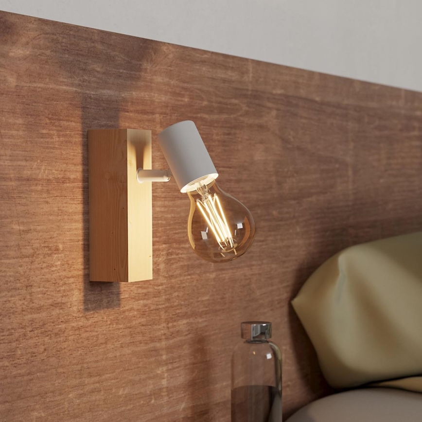 Eglo - Zidna reflektorska lampa TOWNSHEND 1xE27/10W/230V - FSC sertifikovano