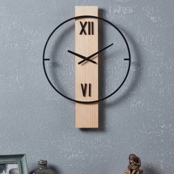 Eglo - Zidni sat 1xAA 56x40 cm drvo/metal - FSC sertifikovano