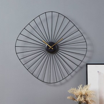 Eglo - Zidni sat 1xAA 60x60 cm crno