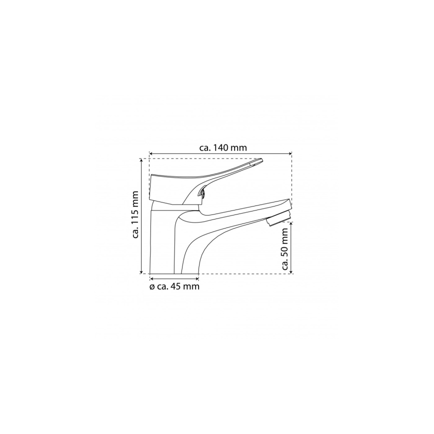 Eisl NI075VECR - Baterija za umivaonik + garnitura za odvod sa prelivom VERONA sjajni hrom
