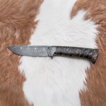 Ekskluzivan damaskuski nož 12,7 cm javor/ahat
