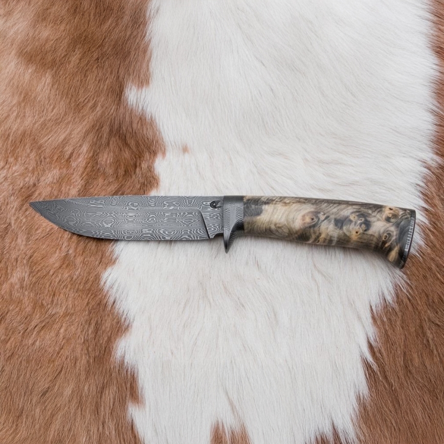 Ekskluzivni damaščanski nož 13 cm kesten