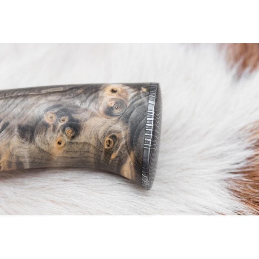 Ekskluzivni damaščanski nož 13 cm kesten