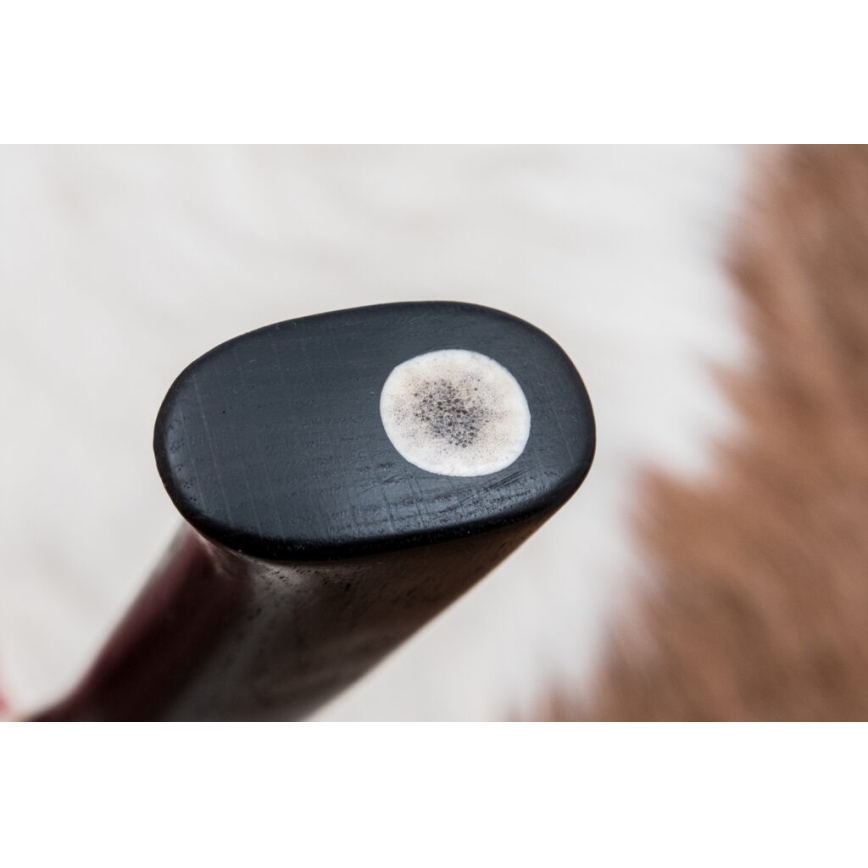 Ekskluzivni damaščanski nož 8,6 cm hrast/velbludova kost