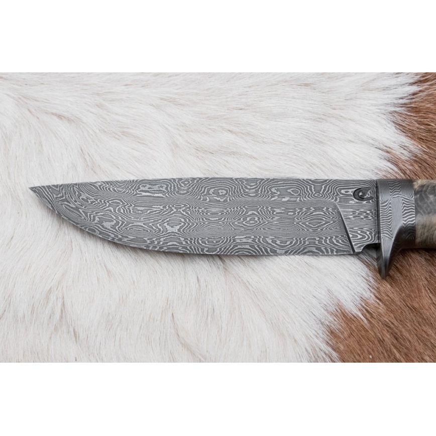 Ekskluzivni damask nož 13 cm kesten