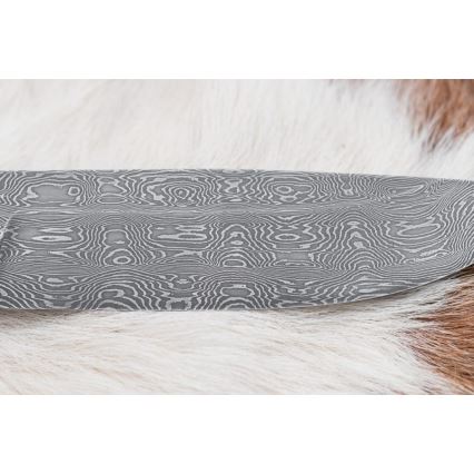 Ekskluzivni damask nož 13 cm kesten
