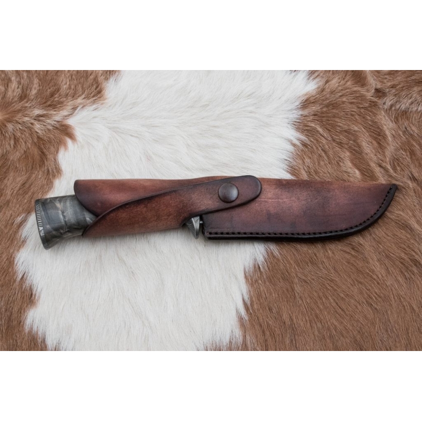 Ekskluzivni damask nož 14 cm jasen