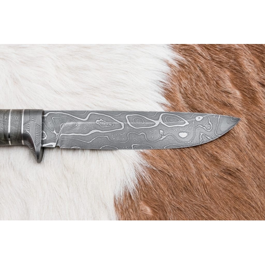 Ekskluzivni damask nož 14 cm jasen