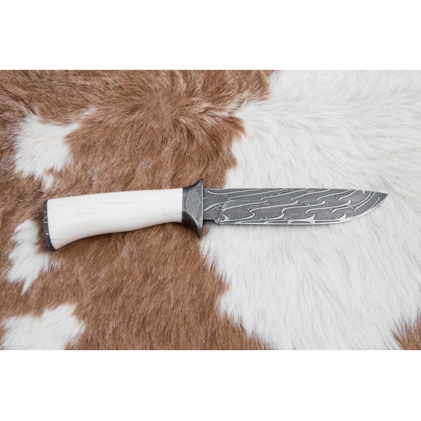Ekskluzivni damask nož 15 cm mamutova kljova