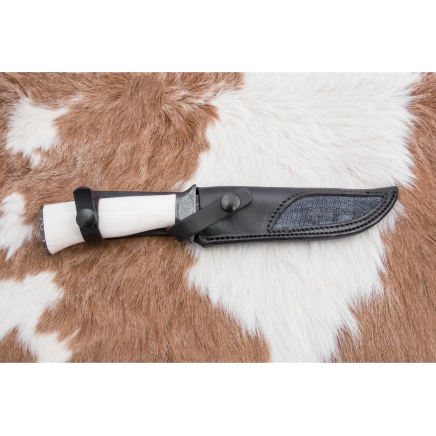 Ekskluzivni damask nož 15 cm mamutova kljova