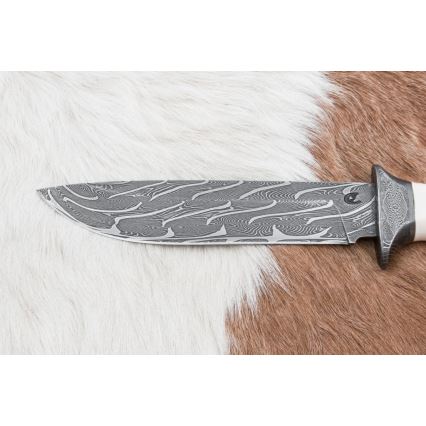 Ekskluzivni damask nož 15 cm mamutova kljova