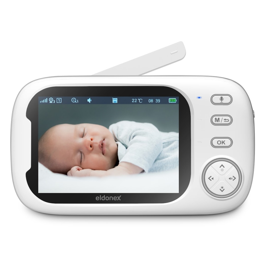 ELDONEX EBM-1010-WH - Monitor za bebe 5V/2000 mAh