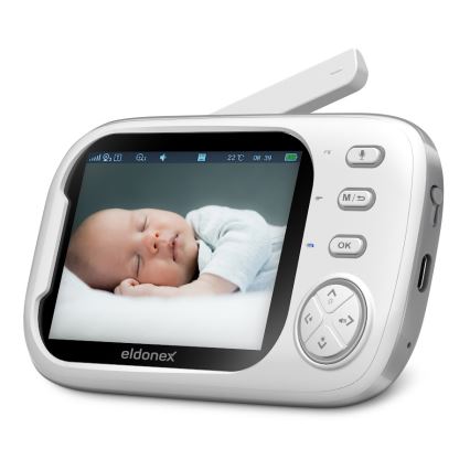 ELDONEX EBM-1010-WH - Monitor za bebe 5V/2000 mAh
