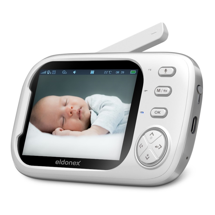 ELDONEX EBM-1010-WH - Monitor za bebe 5V/2000 mAh