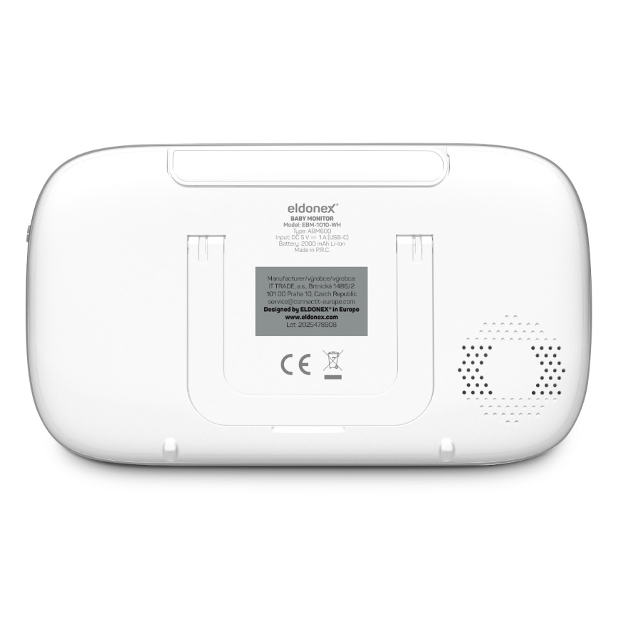 ELDONEX EBM-1010-WH - Monitor za bebe 5V/2000 mAh