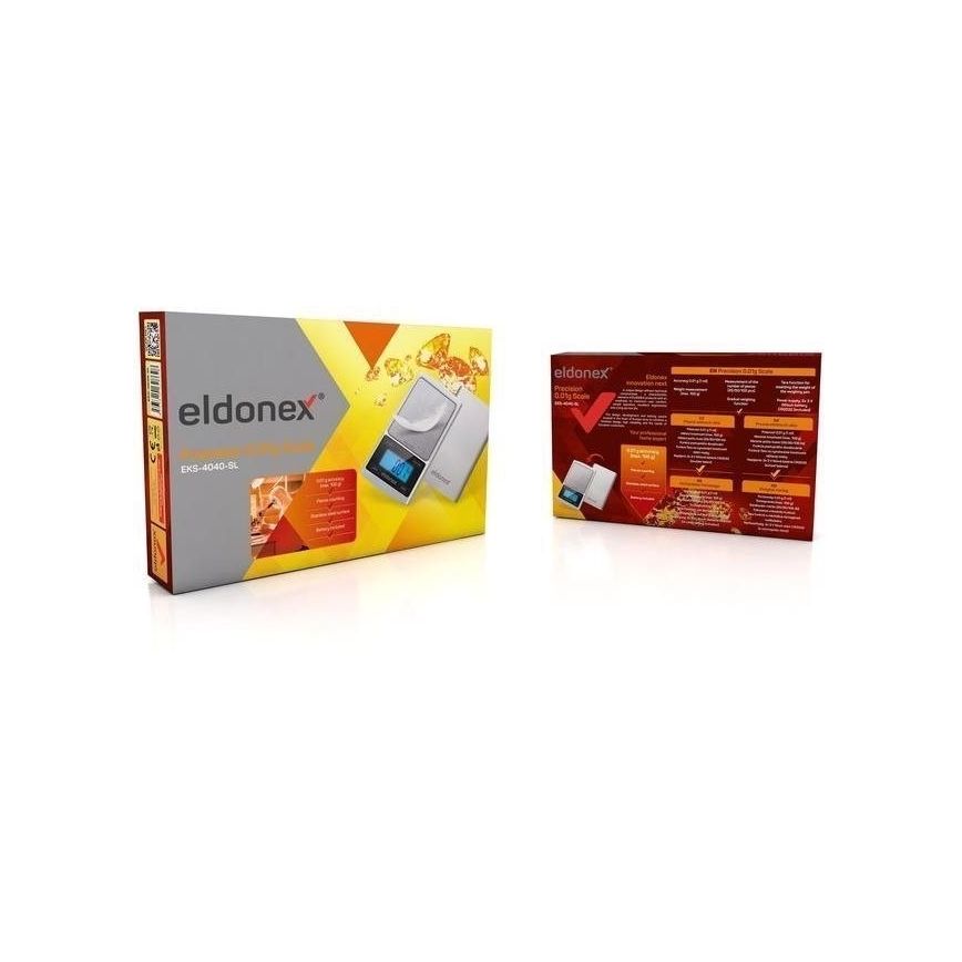 ELDONEX EKS-4040-SL - Vaga visoke preciznosti 2xCR2032 srebrno