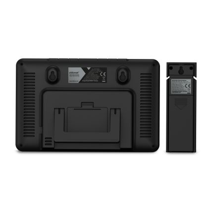 ELDONEX EWS-1010-BK - Meteorološka stanica sa LCD ekranom 2xAAA crno