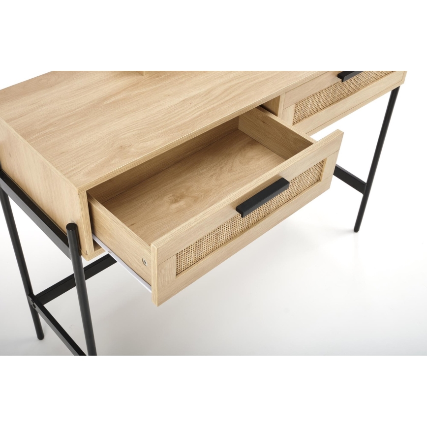 Elegantni toaletni stočić CARMEN 136x104 cm bež/crna