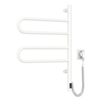 Električni okretni sušač za peškire sa termostatom FOUETTE 128W/230V 64,6 cm IP44 beli