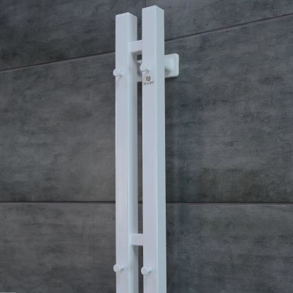 Električni sušač peškira sa termostatom SILOUETTE 187W/230V 120,6 cm IP44, beli, desni, četvrtasti