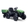 Električni traktor sa prikolicom 2x30W/7000 mAh crno/zelena + Daljinski upravljač