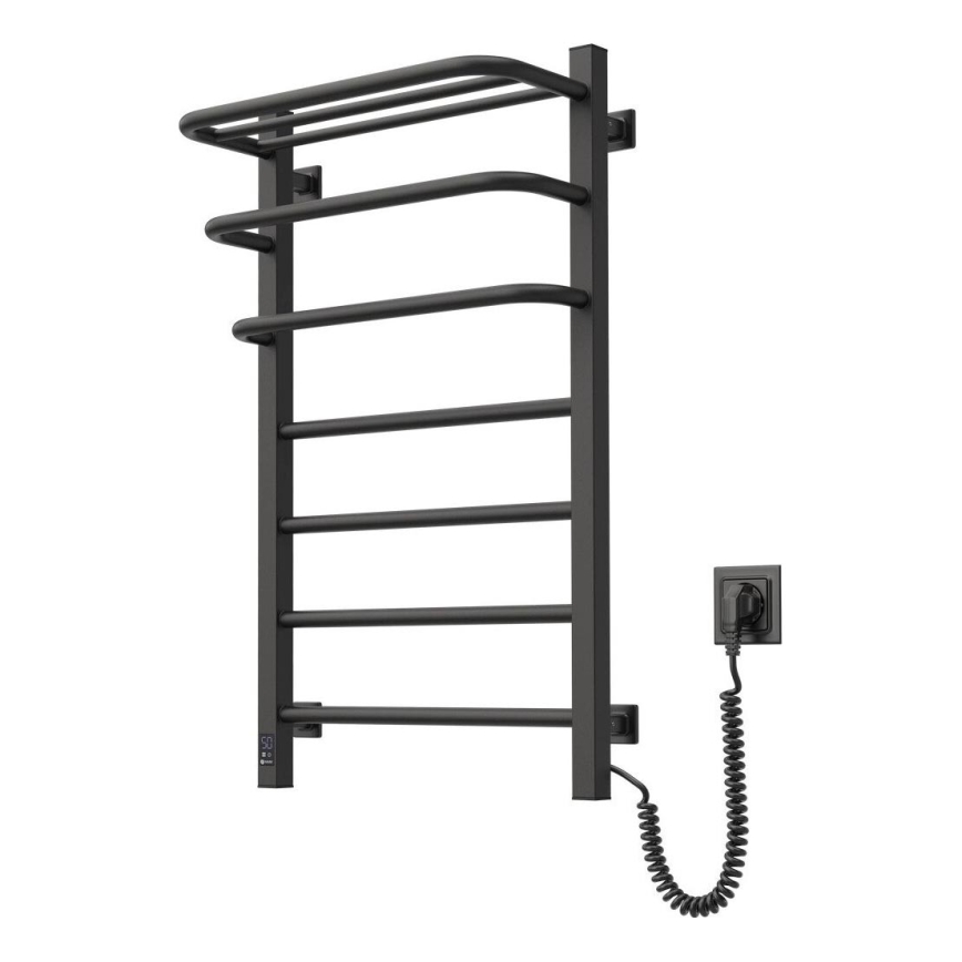 električni za kupatilo radijator sa termostatom FORTIS 350W/230V 80,6 cm IP44 crno desna uglast