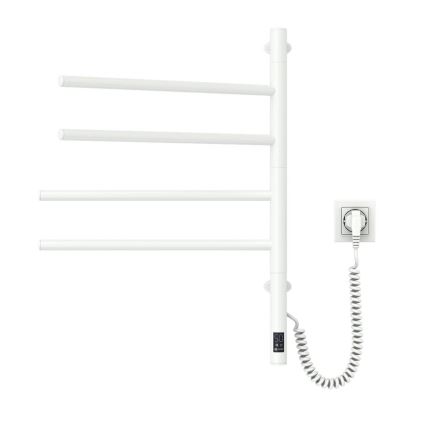 Električno okretno sušilo za peškire sa termostatom ARABESQUE 150W/230V 64,6 cm IP44 bela