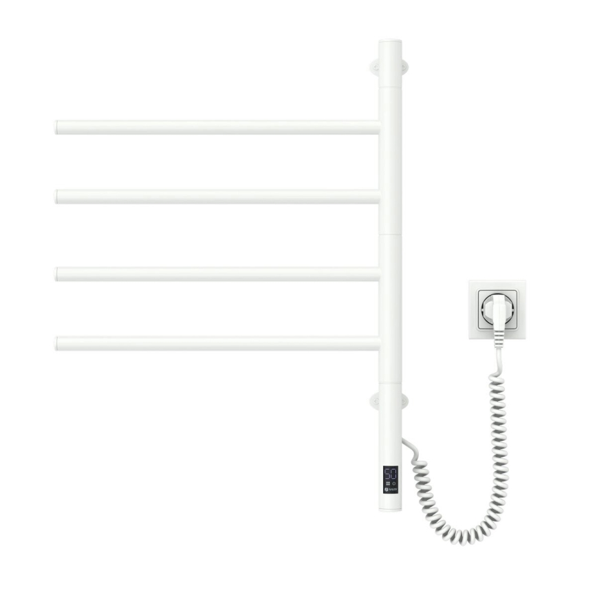Električno okretno sušilo za peškire sa termostatom ARABESQUE 150W/230V 64,6 cm IP44 bela