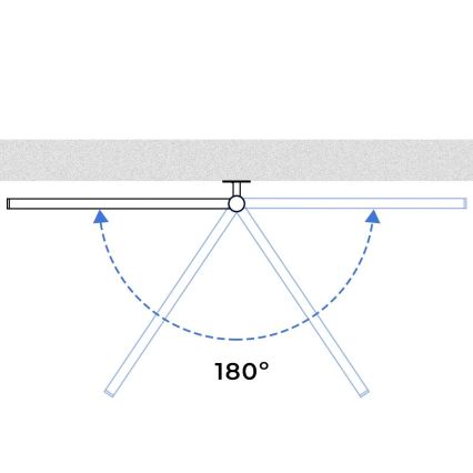 Električno okretno sušilo za peškire sa termostatom ARABESQUE 150W/230V 64,6 cm IP44 crno