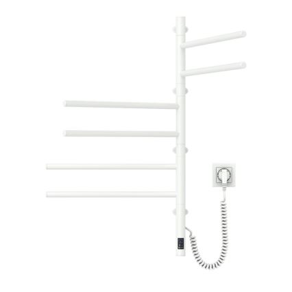 Električno okretno sušilo za peškire sa termostatom ARABESQUE 196W/230V 81,8 cm IP44 bela