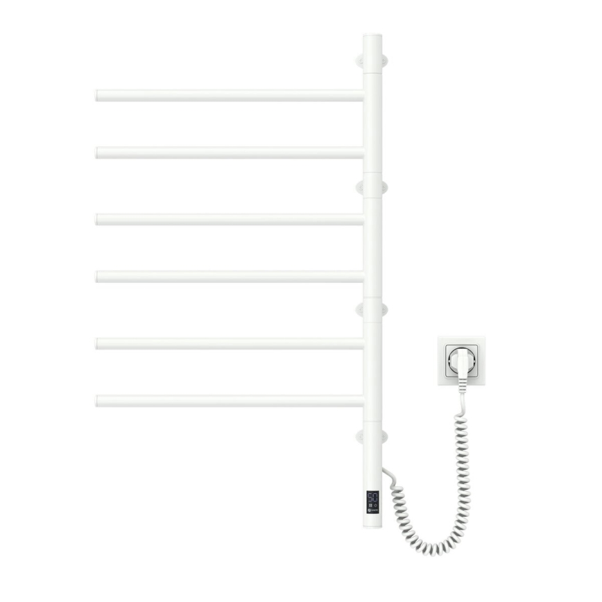 Električno okretno sušilo za peškire sa termostatom ARABESQUE 196W/230V 81,8 cm IP44 bela