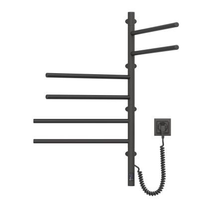 Električno okretno sušilo za peškire sa termostatom ARABESQUE 196W/230V 81,8 cm IP44 crno