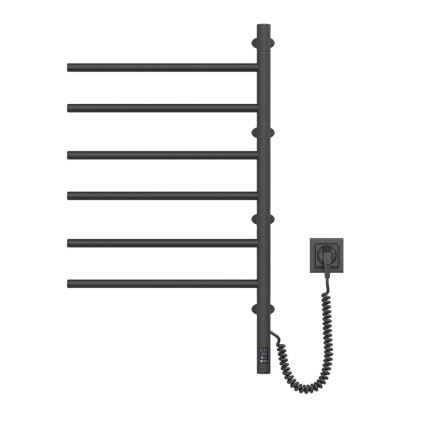 Električno okretno sušilo za peškire sa termostatom ARABESQUE 196W/230V 81,8 cm IP44 crno