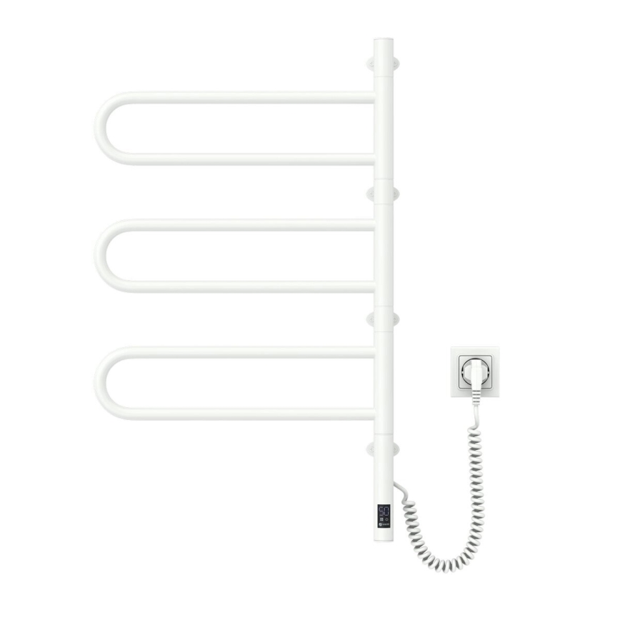 Električno okretno sušilo za peškire sa termostatom FOUETTE 185W/230V 81,8 cm IP44 bela