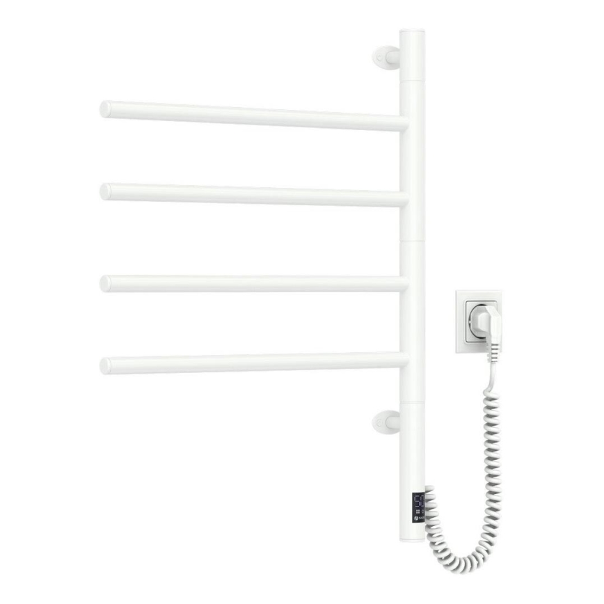 Električno okretno sušilo za peškire sa termostatom ARABESQUE 150W/230V 64,6 cm IP44 bela