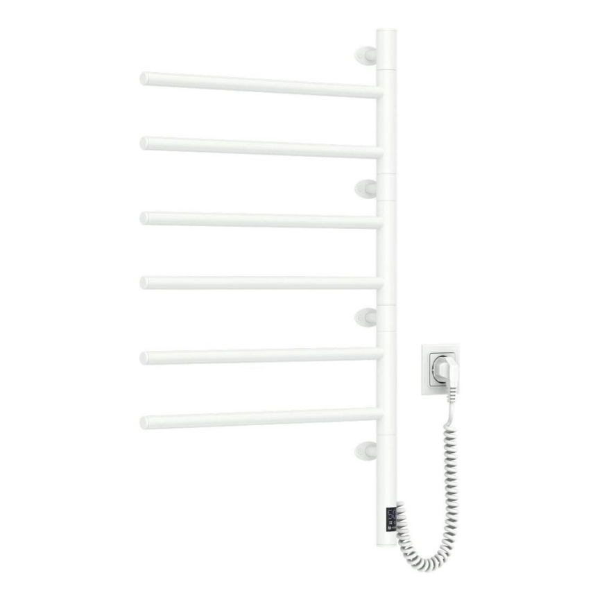 Električno okretno sušilo za peškire sa termostatom ARABESQUE 196W/230V 81,8 cm IP44 bela