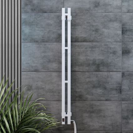 Električno sušilo za peškire sa termostatom SILOUETTE 187W/230V 120,6 cm IP44 bela desna uglast