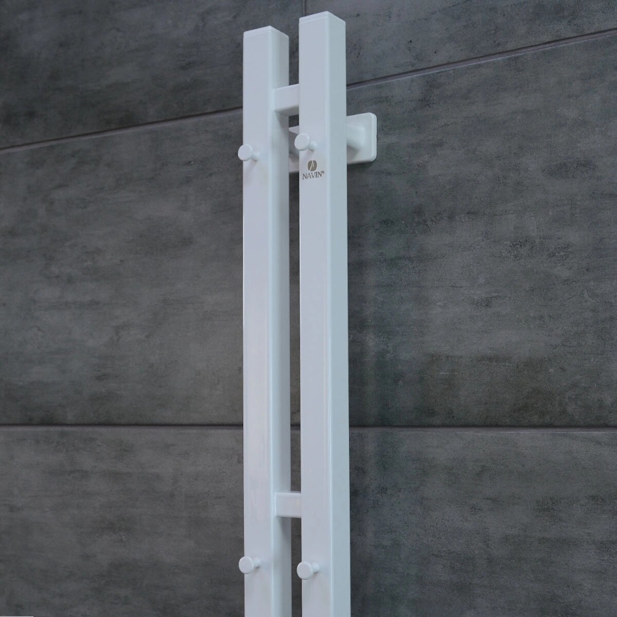 Električno sušilo za peškire sa termostatom SILOUETTE 187W/230V 120,6 cm IP44 bela desna uglast
