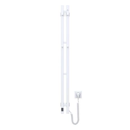 Električno sušilo za peškire sa termostatom SILOUETTE 187W/230V 120,6 cm IP44 bela desna uglast