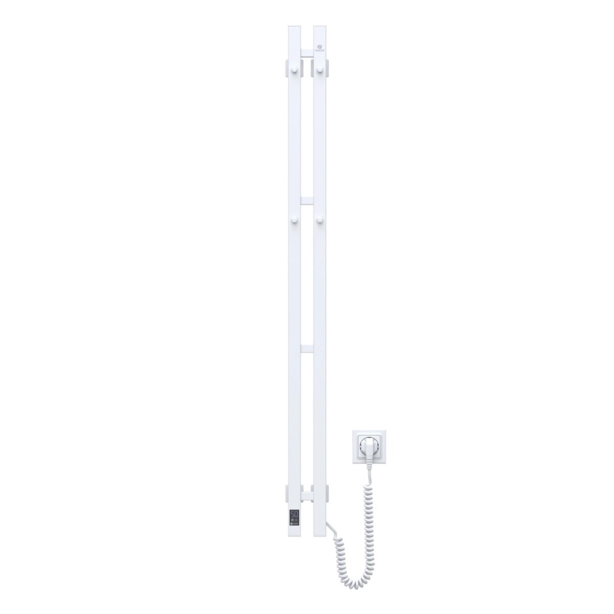 Električno sušilo za peškire sa termostatom SILOUETTE 187W/230V 120,6 cm IP44 bela desna uglast