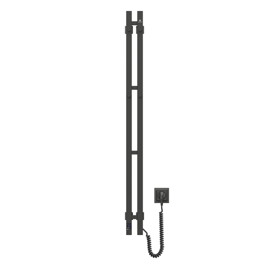 Električno sušilo za peškire sa termostatom SILOUETTE 187W/230V 120,6 cm IP44 crno desna uglast