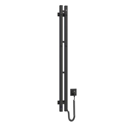 Električno sušilo za peškire sa termostatom SILOUETTE 187W/230V 120,6 cm IP44 crno desna uglast