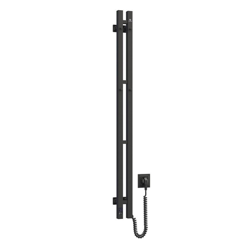 Električno sušilo za peškire sa termostatom SILOUETTE 187W/230V 120,6 cm IP44 crno desna uglast